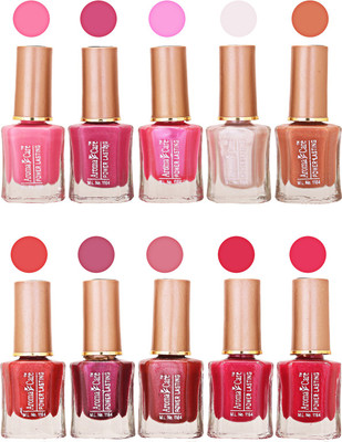

Aroma Care Power Lasting Nail Polish (Pack Of 10) Multicolor Multicolor Set-214-216(Pack of 10)
