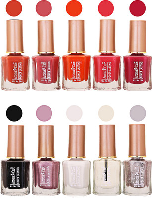 

Aroma Care Power Lasting Nail Polish (Pack Of 10) Multicolor Multicolor Set-206-212(Pack of 10)