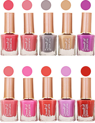 

Aroma Care Power Lasting Nail Polish (Pack Of 10) Multicolor Multicolor Set-203-205(Pack of 10)