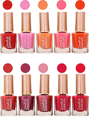 

Aroma Care Power Lasting Nail Polish (Pack Of 10) Multicolor Multicolor Set-204-207(Pack of 10)
