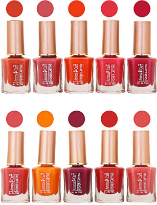 

Aroma Care Power Lasting Nail Polish (Pack Of 10) Multicolor Multicolor Set-206-217(Pack of 10)