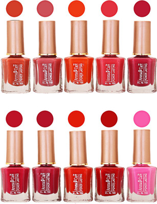 

Aroma Care Power Lasting Nail Polish (Pack Of 10) Multicolor Multicolor Set-206-209(Pack of 10)