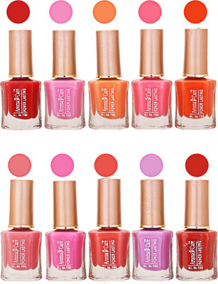 

Aroma Care Power Lasting Nail Polish (Pack Of 10) Multicolor Multicolor Set-204-205(Pack of 10)