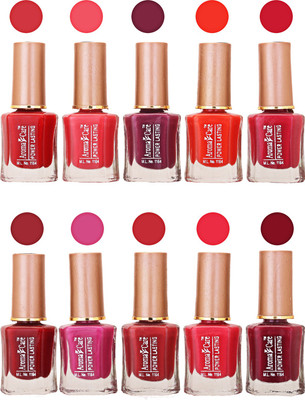 

Aroma Care Power Lasting Nail Polish (Pack Of 10) Multicolor Multicolor Set-208-210(Pack of 10)