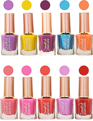 

Aroma Care Power Lasting Nail Polish (Pack Of 10) Multicolor Multicolor Set-202-205(Pack of 10)