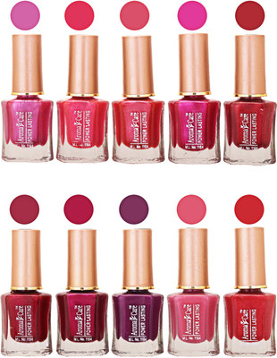 

Aroma Care Power Lasting Nail Polish (Pack Of 10) Multicolor Multicolor Set-213-215(Pack of 10)