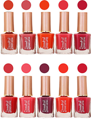 

Aroma Care Power Lasting Nail Polish (Pack Of 10) Multicolor Multicolor Set-206-208(Pack of 10)