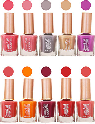 

Aroma Care Power Lasting Nail Polish (Pack Of 10) Multicolor Multicolor Set-203-217(Pack of 10)