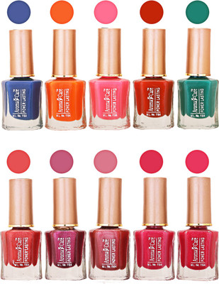 

Aroma Care Power Lasting Nail Polish (Pack Of 10) Multicolor Multicolor Set-201-216(Pack of 10)