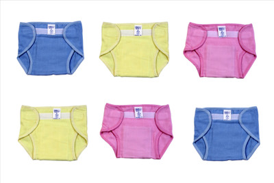 

Super Baby Pack of 6, Multicolor (3-6 Months) Cushioned Padded 100% Double Cotton Pocket Cover Thick Cloth Washable Reusable