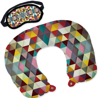 

Right Travel Pillow/eye mask Neck Pillow & Eye Shade(black, pink)
