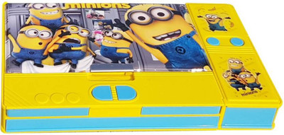 

GUBBAREY Minion Minion Jumbo Pencil Multipurpose Box Art Plastic Pencil Box(Set of 1, Yellow)