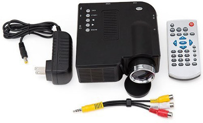 

Wonder World ® GM40 HD Mini LED for Home 40 lm LED Corded Portable Projector(Black)