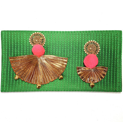 

Paisleys Gifting Blossom Envelope Pouch(Green)