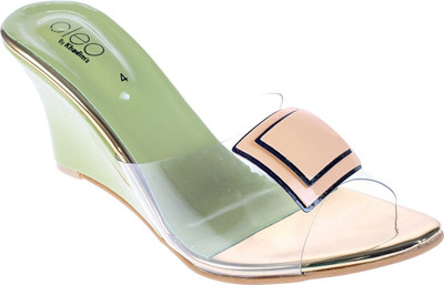 

Khadim's Women Green/Multicolor Wedges