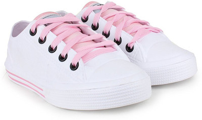 

Vaniya Canvas Shoes For Women(White, Pink