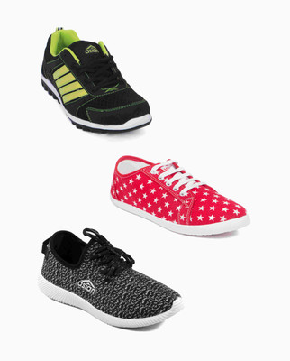 

Asian Women's Combo Pack of 3 casual shoes Casuals For Women(Multicolor