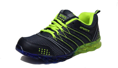 

ZedRock Men's Black Running Shoes For Men(Black, Black green