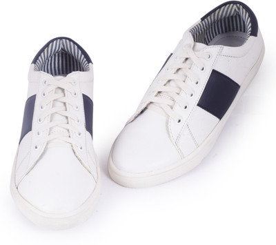 

Abelardo De Moda Abelardo De Moda White/Navy Faux Leather Sneaker Sneakers For Men(White