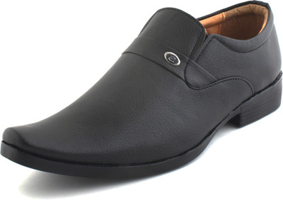 

AUSTINJUSTIN AUSTINJUSTIN GENUINE LEATHER BLACK Formal , Party ,Leather Formal SHOES For Men Slip On For Men(Black