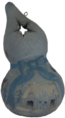 

DivyaMantra Feng Shui Wo Lou Gourd Calabash Giver of Life Lamp For Good Luck Prosperity Fortune Amulet Protection Talisman Decorative Showpiece - 10.5 cm(Earthenware, Blue)