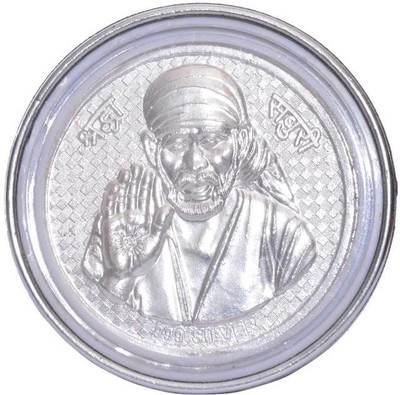 

Siri Creations 999 Pure Silver Baba Paper Weight Big Decorative Showpiece - 6.8 cm(Silver, Silver)