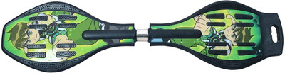 

Techhark Skateboard Waveboard smoothly ruff and tuff- green (L-34inch * W-9inch * H -6) 9 inch x 6 inch Skateboard(Multicolor, Pack of 1)