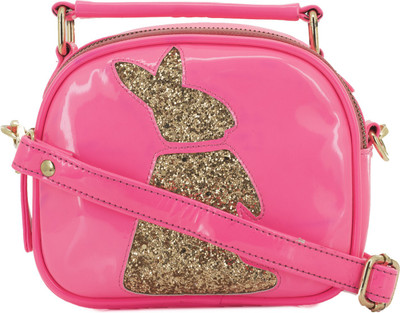 

Clocharde Girls Casual Pink PU Sling Bag