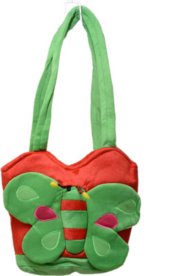 

FAB 5 Girls Casual Multicolor Velvet Hand-held Bag