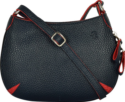 

R&L Women Casual Blue Leatherette Sling Bag
