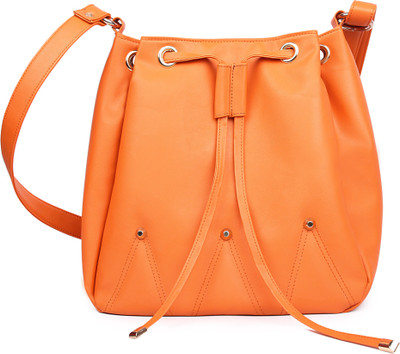 

JFC Women Casual Orange PU Sling Bag