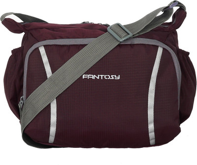 

Fantosy Men & Women Casual Maroon Polyester Sling Bag