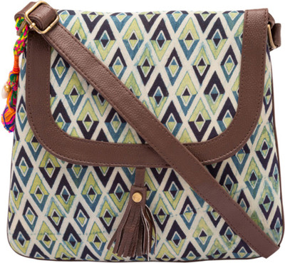 

Vivinkaa Women Casual Multicolor Cotton Sling Bag