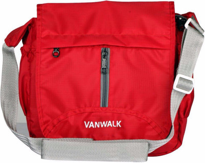 

VANWALK Boys & Girls Sports Red Nylon Sling Bag