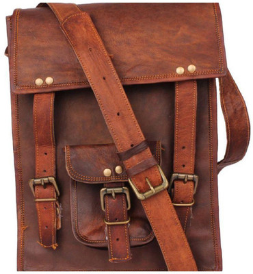 

Anshika International 13 inch Expandable Laptop Messenger Bag(Brown)