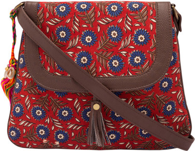 

Vivinkaa Women Casual Multicolor Cotton Sling Bag