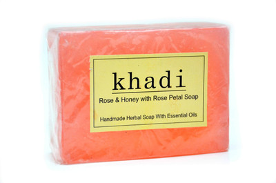 

Khadi Herbal Rose & Honey with Rose Petals Soap 125gm(125 g)