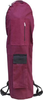 

Ryan Smart Style Cotton Mat Bag yoga(Maroon, Kit Bag)