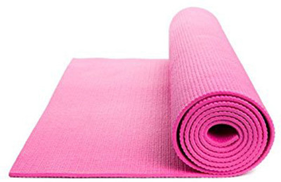 

Adi Trading Yoga Mat 6mm Thick Original, Size 61x173cm, Anti Slip Mat/Strap Pink 6 mm Yoga Mat