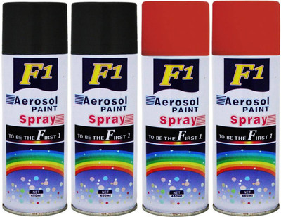 

F1 multicolor Spray Paint 450 ml(Pack of 4)