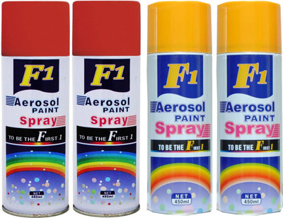 

F1 multicolor Spray Paint 450 ml(Pack of 4)
