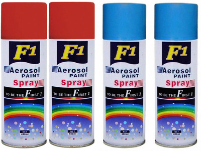 

F1 multicolor Spray Paint 450 ml(Pack of 4)