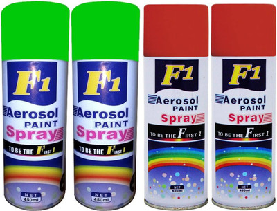 

F1 multicolor Spray Paint 450 ml(Pack of 4)