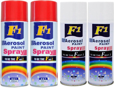 

F1 multicolor Spray Paint 450 ml(Pack of 4)