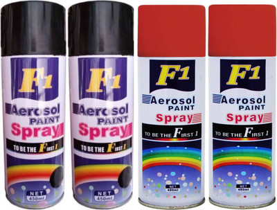 

F1 multicolor Spray Paint 450 ml(Pack of 4)