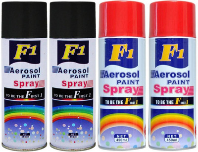

F1 multicolor Spray Paint 450 ml(Pack of 4)