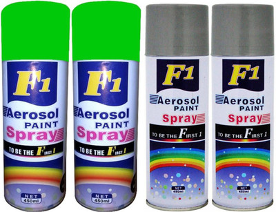 F1 multicolor Spray Paint 450 ml(Pack of 4)