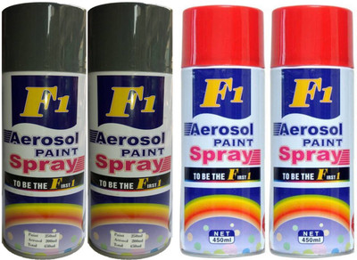 

F1 multicolor Spray Paint 450 ml(Pack of 4)