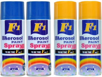 

F1 multicolor Spray Paint 450 ml(Pack of 4)