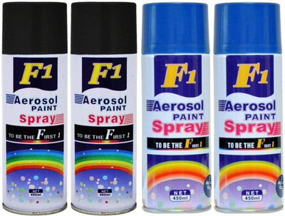 

F1 multicolor Spray Paint 450 ml(Pack of 4)